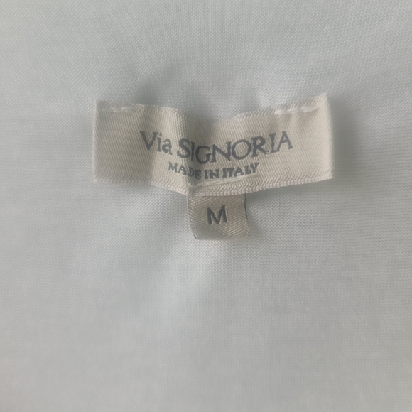 Via Signoria Silk Soft White Elegant Sleeveless Top - Picture 4 of 8